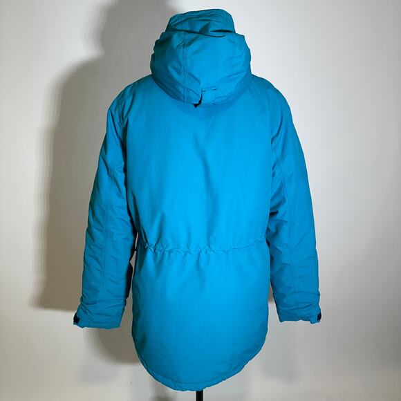 Lands End Squall Blue 3 in 1 Winter Parka Coat Hooded Waterproof Womens XL 18-20 - Picture 4 of 12